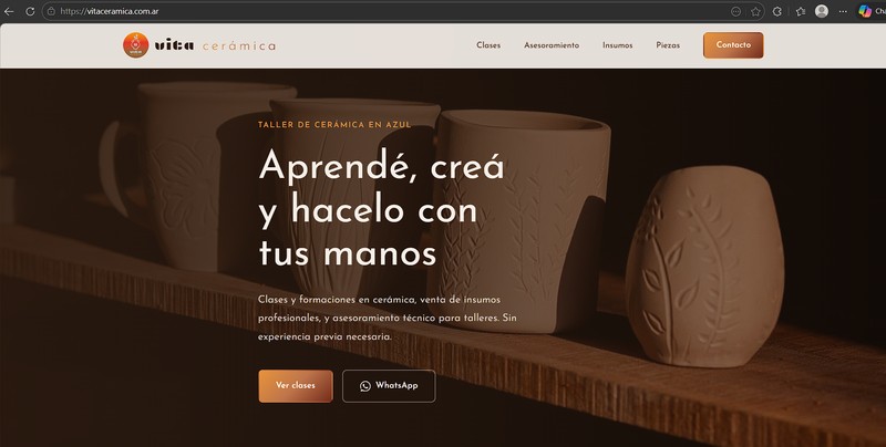 Vita Cerámica — sitio web